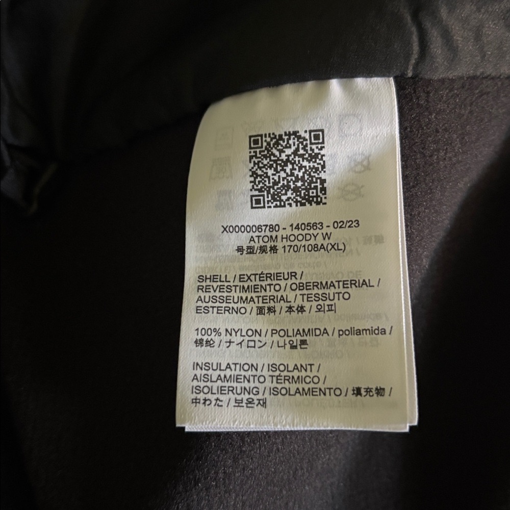 AUTHENTIC Arc’teryx Women’s Atom Hoody Size L & XL - Picture 10 of 11